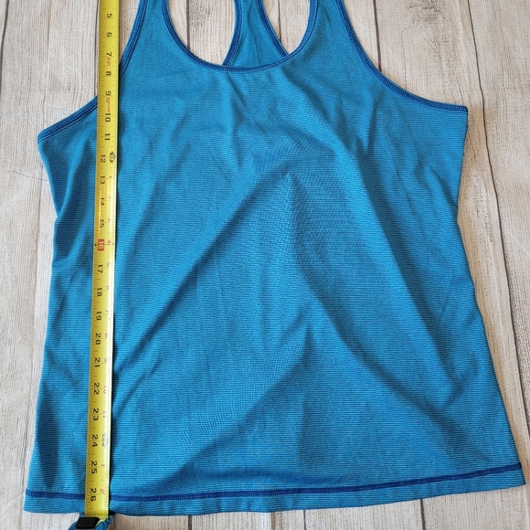 Z by Zella Striped Blue Racerback Workout Tank XL - Picture 3 of 5